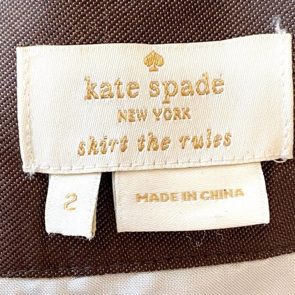 Kate Spade Skirt the Rules Silk Cream Striped A-Line Skirt 2 - Picture 9 of 11